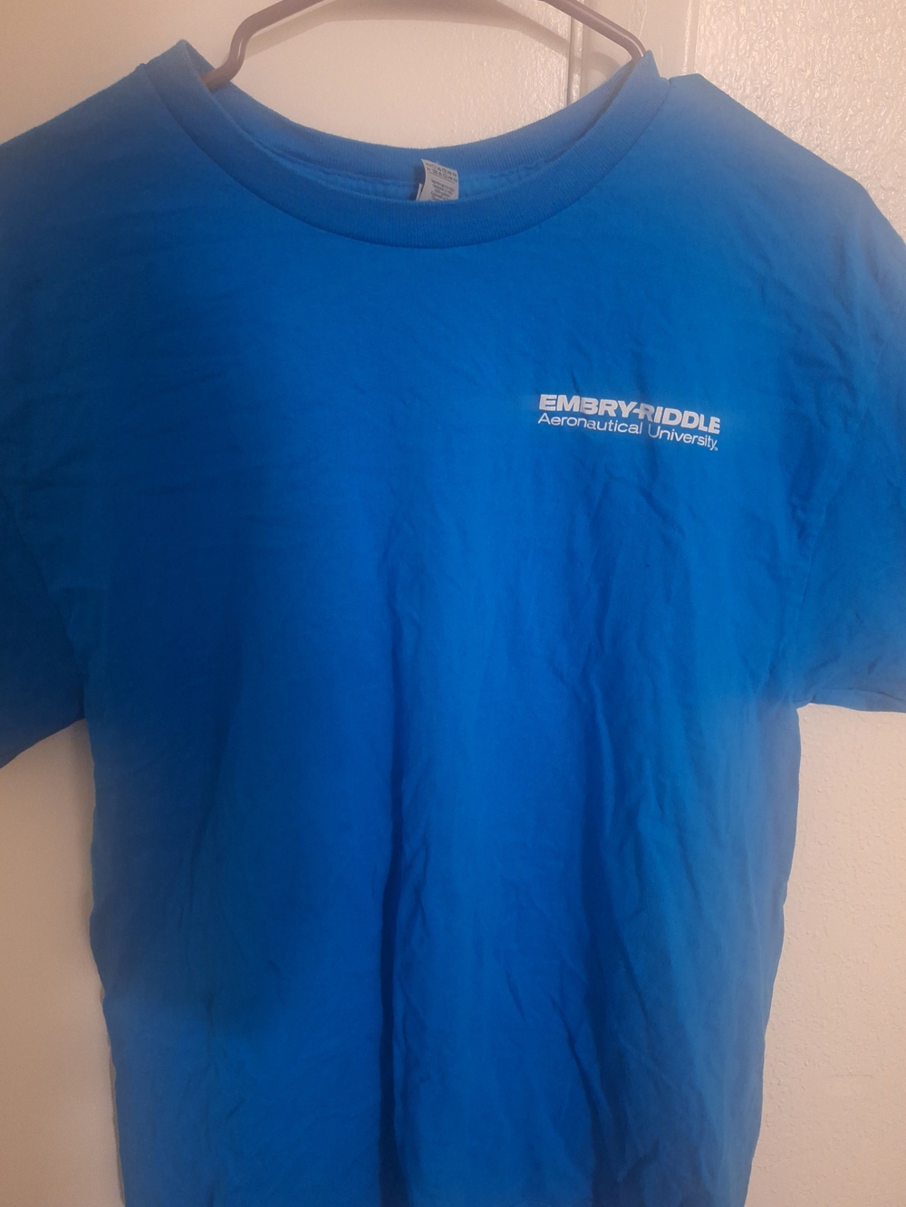 Gildan Bright Blue Embry-Riddle Logo Tee
